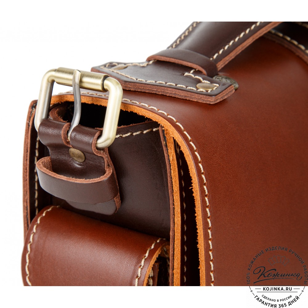 Кожаная  сумка "Виктория" (коричневая)